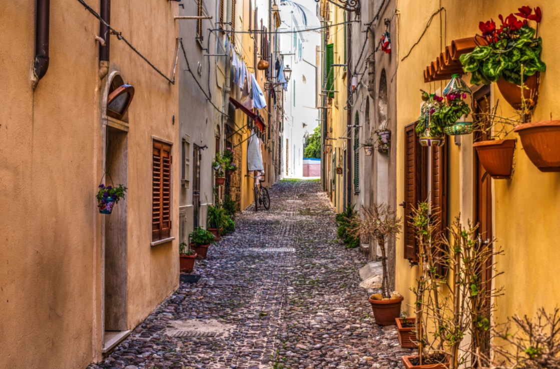 vicoli del centro storico di Alghero